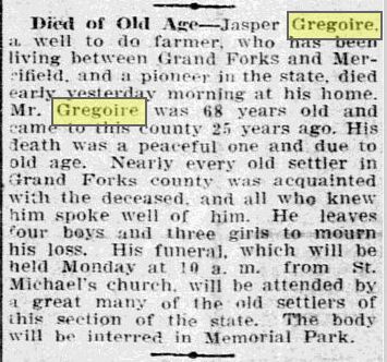 Jasper Grégoire Obituary